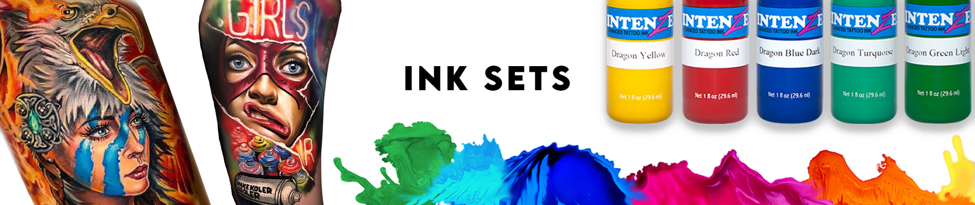INTENZE Color Tattoo Ink Sets 1 oz (19 Color Tattoo Ink Set)