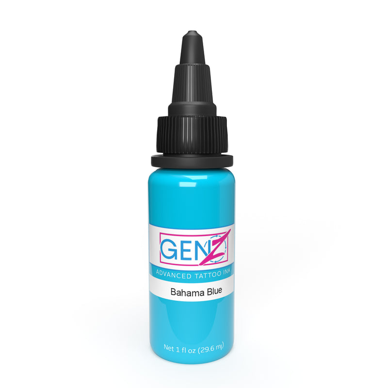 GEN-Z Bahama Blue Tattoo Ink - New Formula 2023 - Intenze Products Austria GmbH