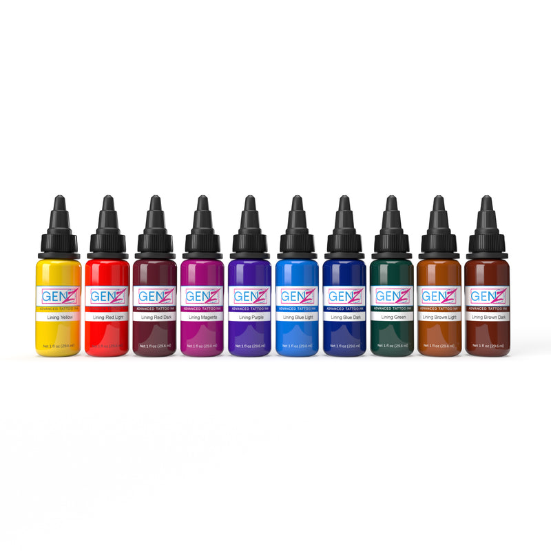 GEN-Z Intenze Color Lining Ink Series - New Formula 2023 - Intenze Products Austria GmbH