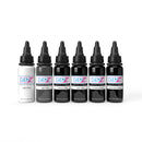 GEN-Z Bob Tyrrell Advanced Black and Grey Tattoo Ink Formula Set - New Formula 2023 - Intenze Products Austria GmbH
