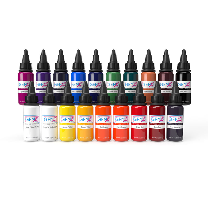 GEN-Z 19 Color Tattoo Ink Set